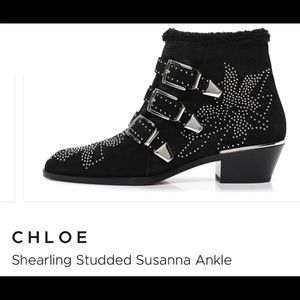 Chloe | Susanna Genuine Shearling Studded Boot